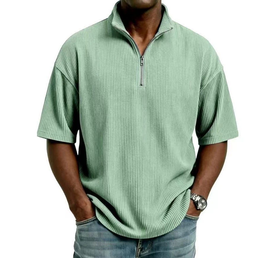 Yazlık Kordonlu Dik Yaka Gömle - Corduroy Button Up Shirt Men incelemesi ve fiyatı