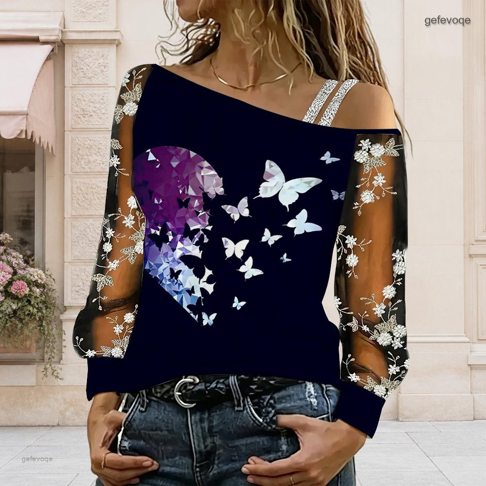 Kadınlar İçin Omuzları Açık Bl - T-Shirts incelemesi ve fiyatı