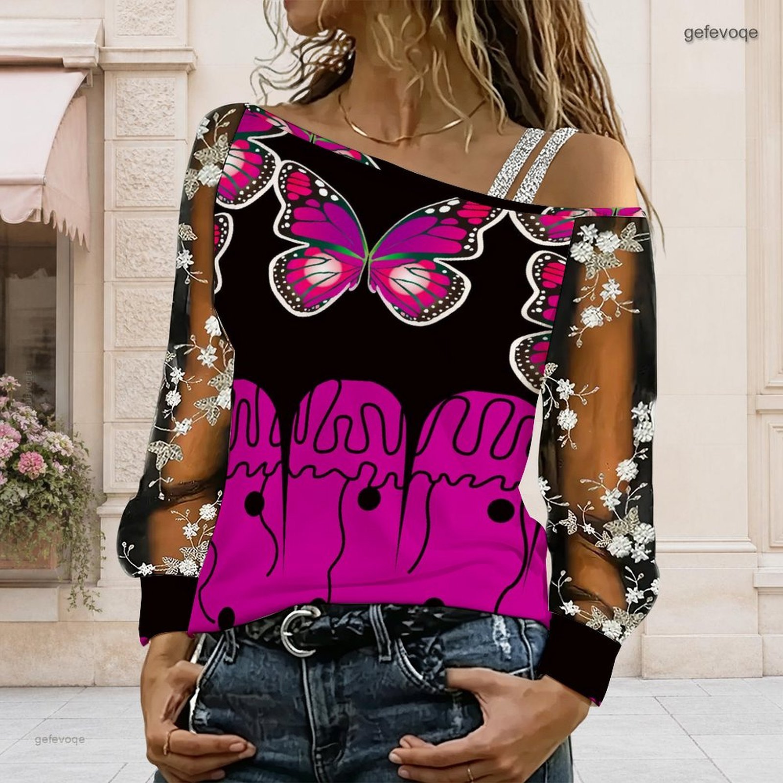 Kadınlar İçin Omuzları Açık Bl - T-Shirts incelemesi ve fiyatı