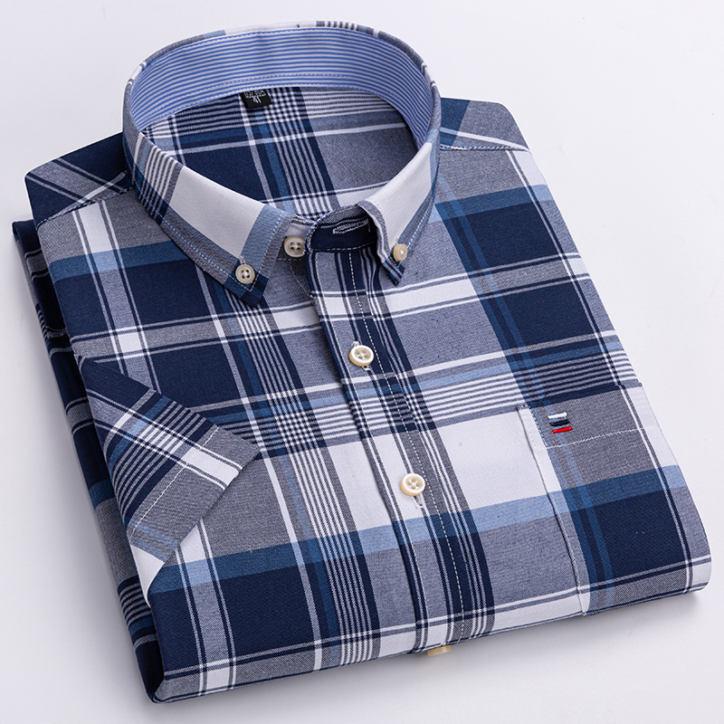 Kaliteli erkek gömlek kısa kol - Oxford Cotton Casual Shirt Business incelemesi ve fiyatı