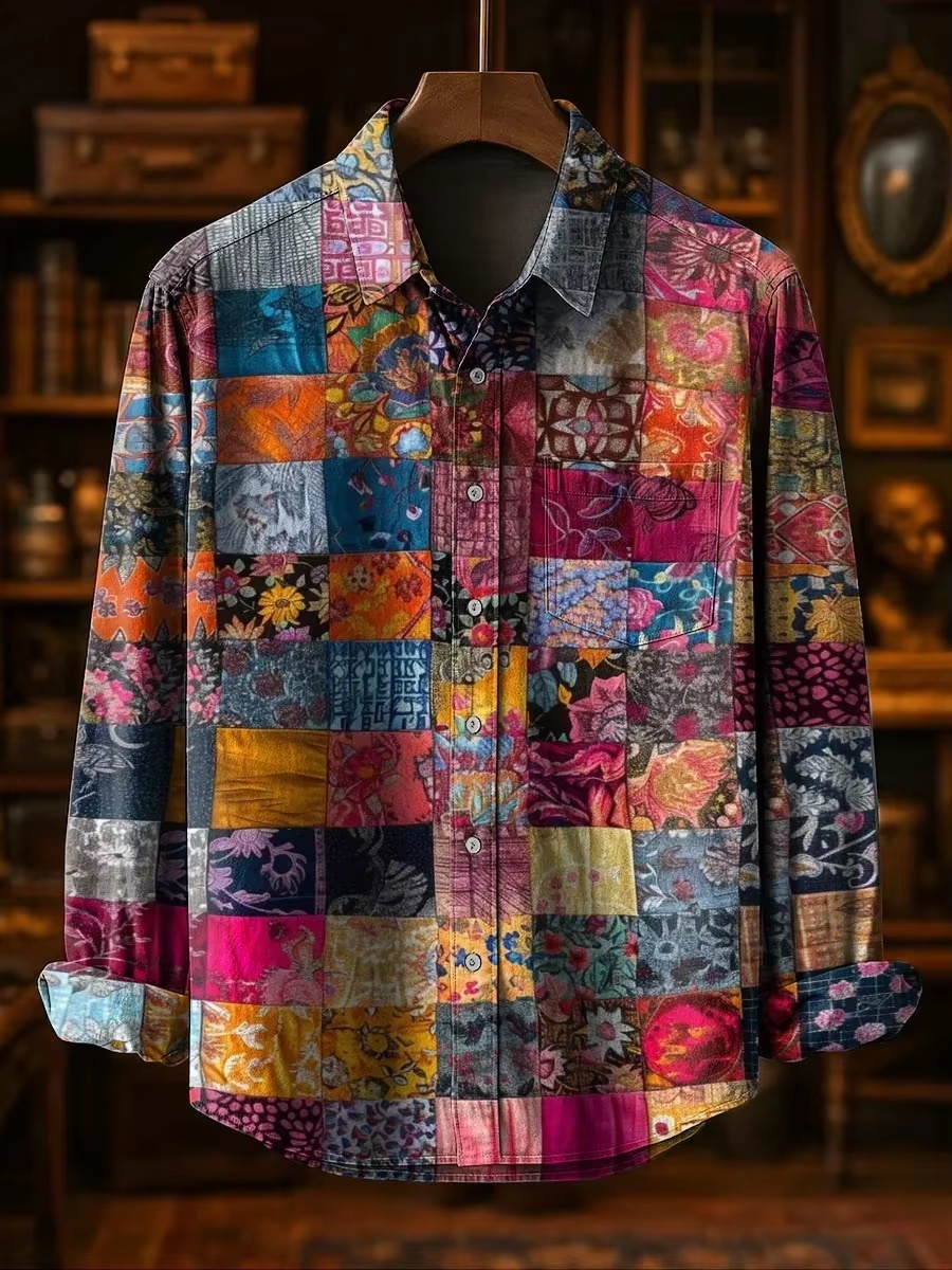 Erkek Modası Günlük Moda Patch - Mens Linen Shirt Long Sleeve incelemesi ve fiyatı