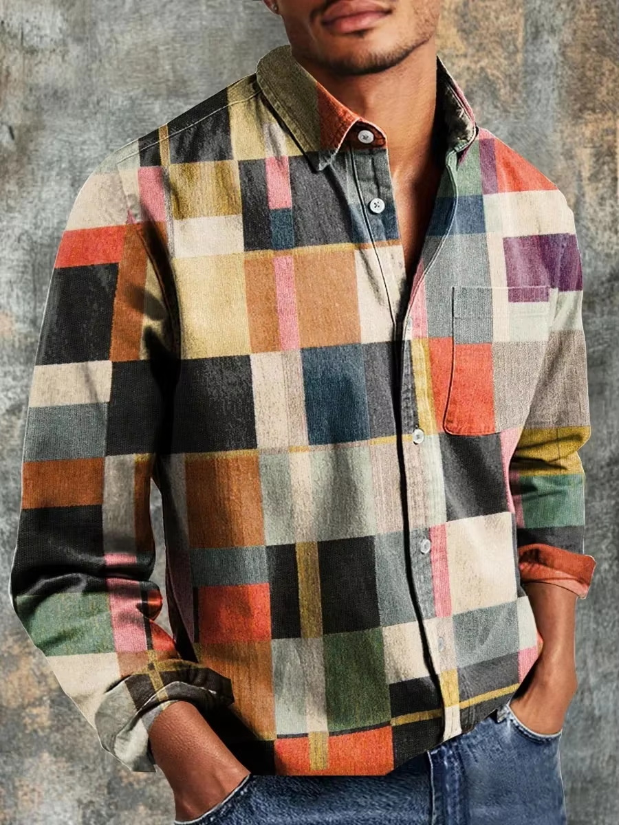 Erkek Modası Günlük Moda Patch - Mens Linen Shirt Long Sleeve incelemesi ve fiyatı