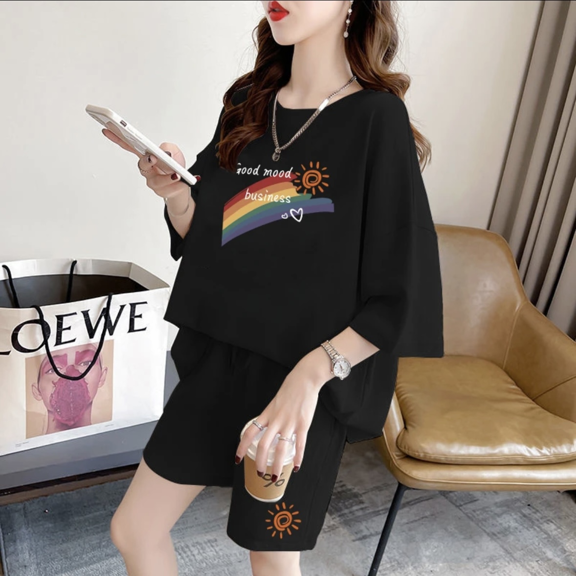 Moda kadın yazlık şort takımı, - T-Shirts incelemesi ve fiyatı